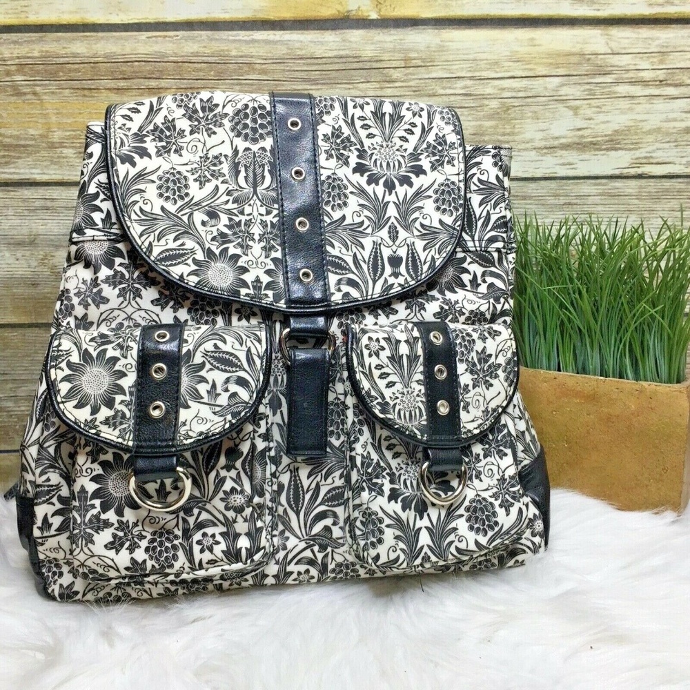 Gigi Hill Los Angeles Floral Print Backpack Bag